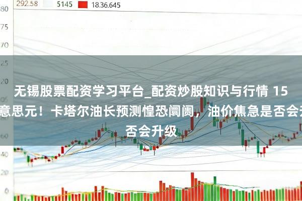 无锡股票配资学习平台_配资炒股知识与行情 150好意思元！卡塔尔油长预测惶恐阛阓，油价焦急是否会升级